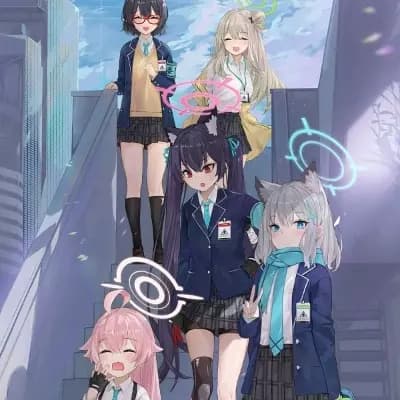 Abydos High School Students - Hoshino, Shiroko, Serika, Ayane, Nonomi, thumbnail