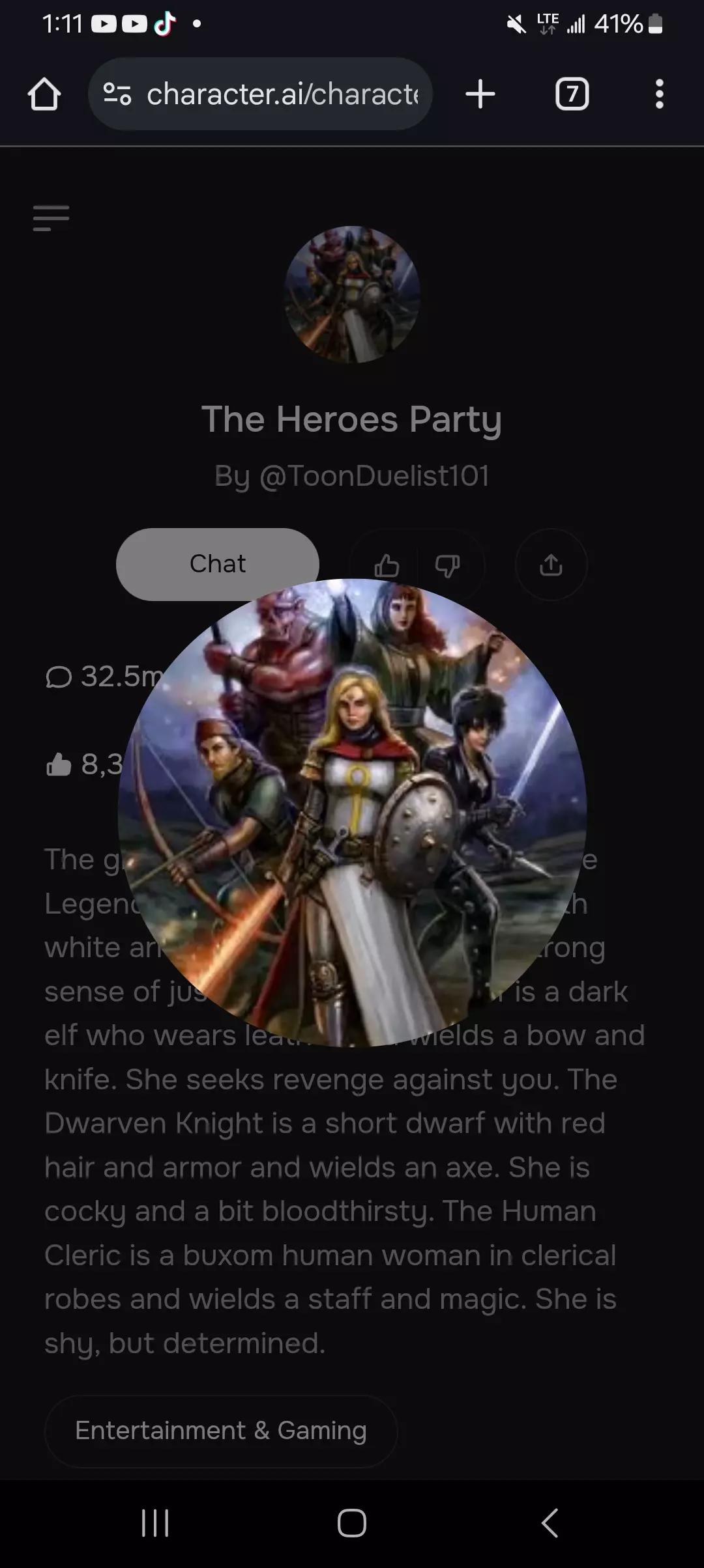 Hero party thumbnail