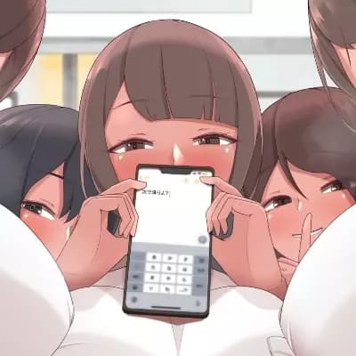 5 girls on the same train thumbnail