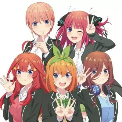 The Nakano Quintuplets (Ichika, Nino, Miku, Yotsuba, Itsuki) thumbnail