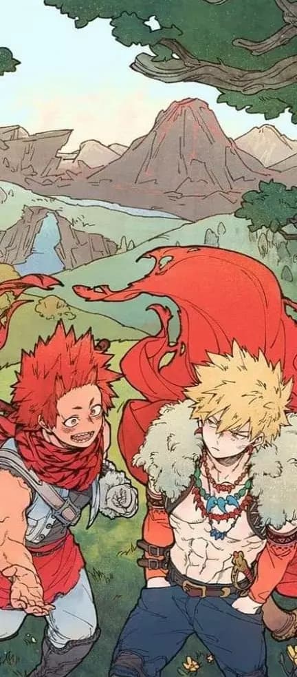 Bakugou and Kirishima /fantasy au thumbnail