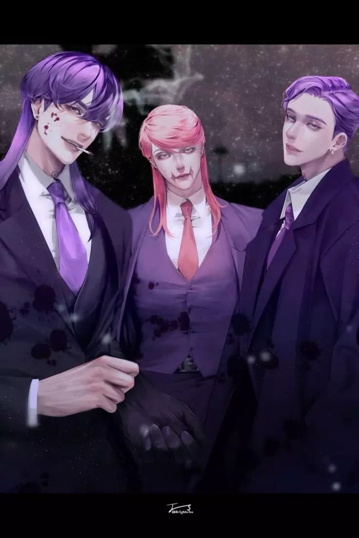Sanzu Haruchiyo and the brothers Haitani Rindou and Ran thumbnail