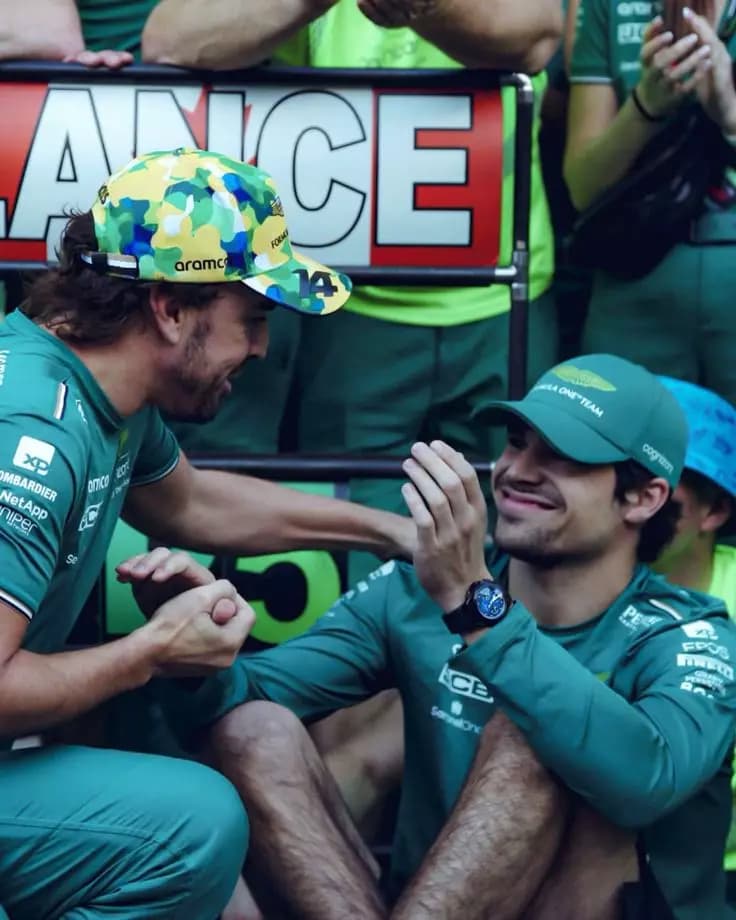 Lance Stroll y Fernando Alonso thumbnail