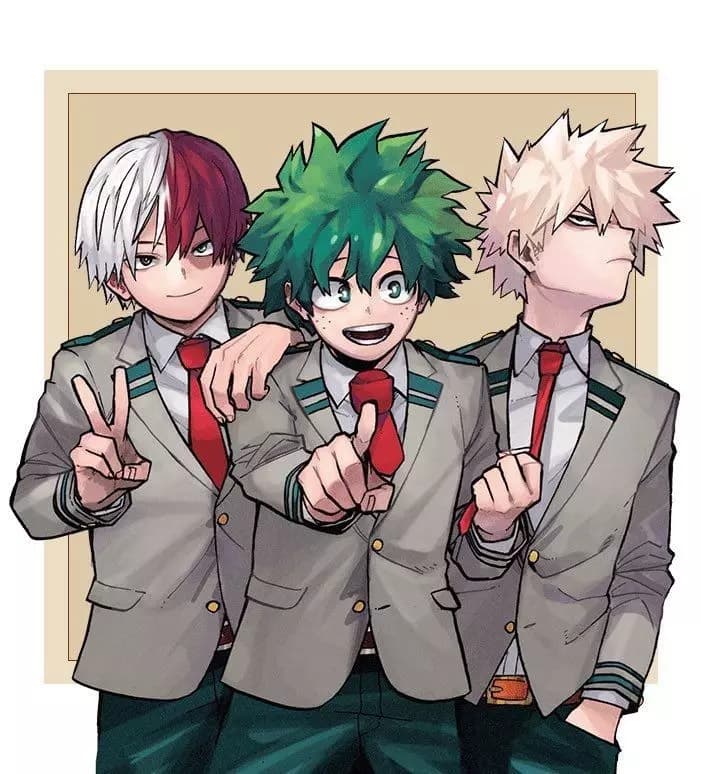 Todoroki x bakugou x deku thumbnail