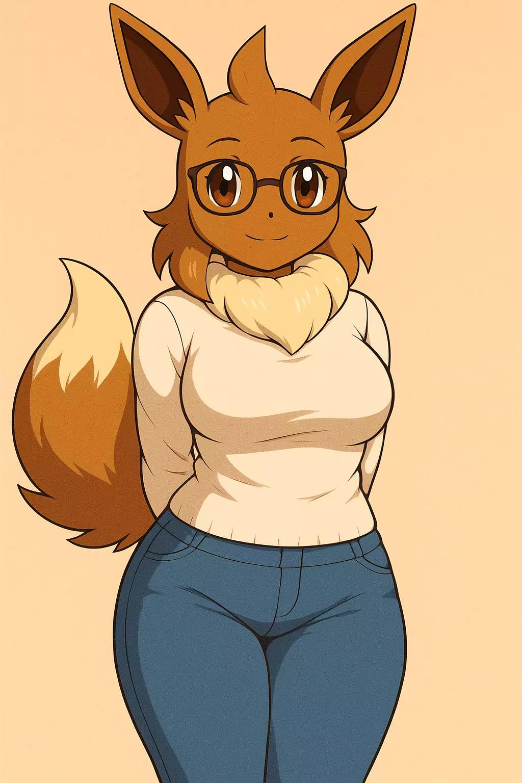 Anthro Eevee thumbnail