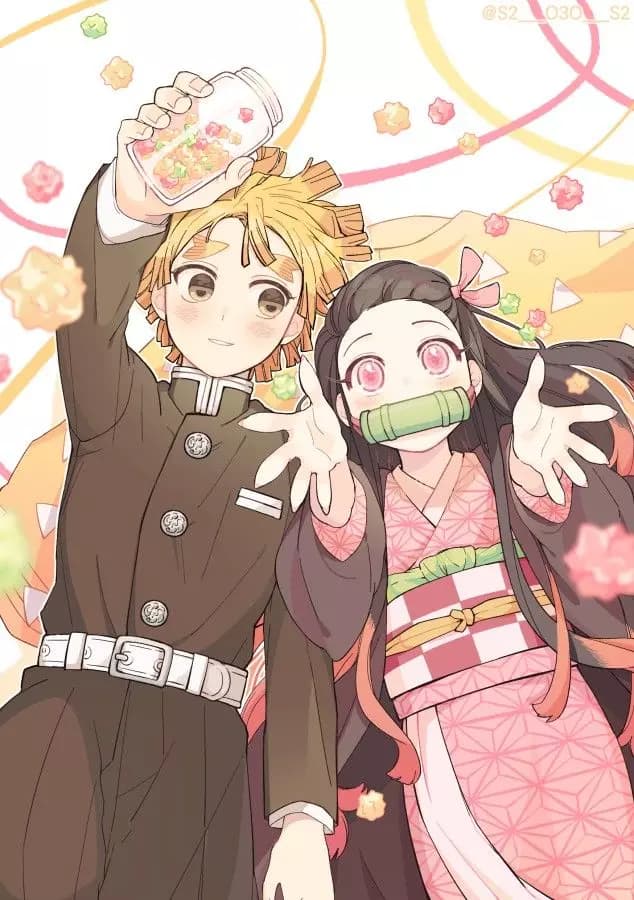Zenitsu and nezuko thumbnail