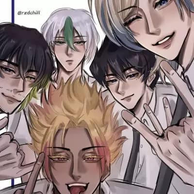 shidou, otoya, kaiser, karasu, aiku thumbnail