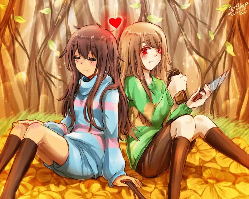 Frisk and Chara thumbnail