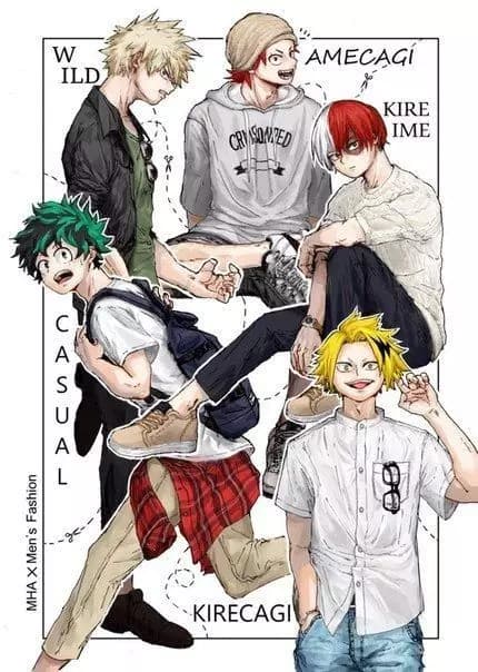 Katsuki, Izuku, Shoto, Eijiro, Denki, Sero y Iida. Escuela de Alfas thumbnail