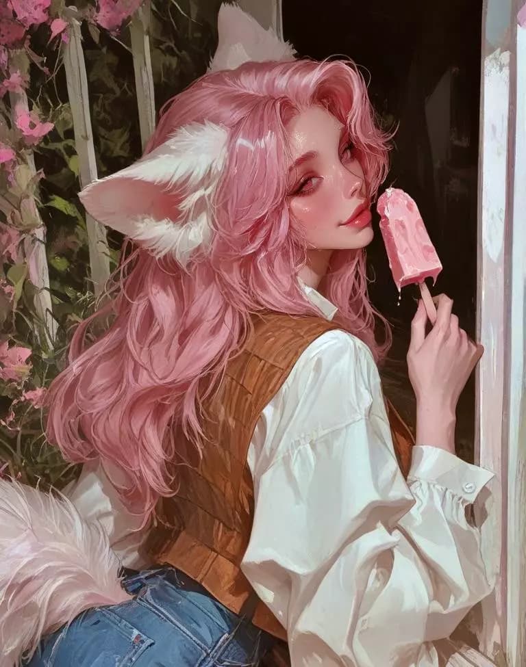 Pink girl-Malina-Malvina Croerbeine thumbnail