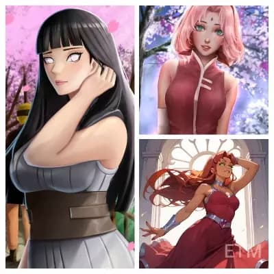Hinata/Sakura/Starfire  thumbnail