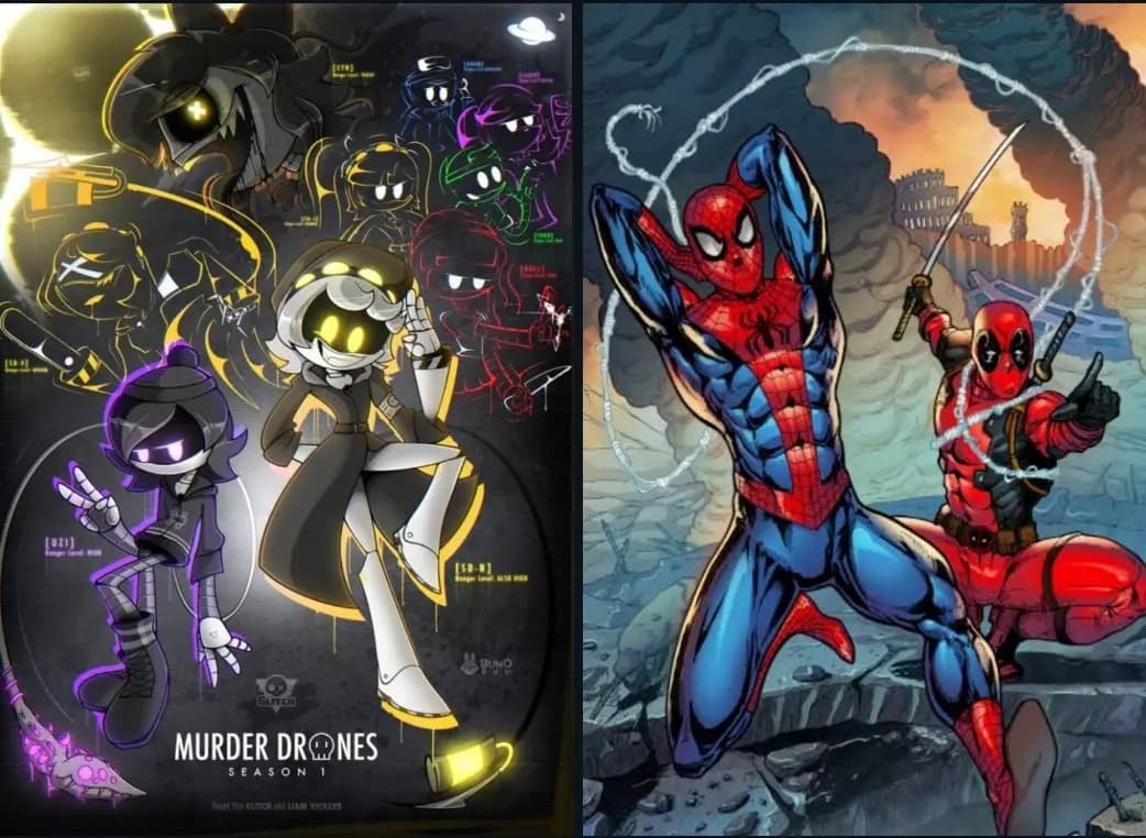 Spider-man y deadpool x muderdrone thumbnail
