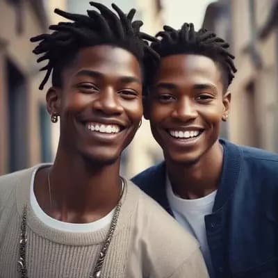 Elijah and Isaiah Jones, identical twins. thumbnail