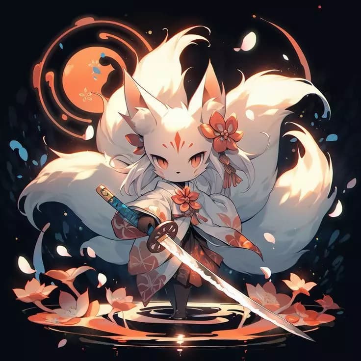 Fox glass (ink) / Flame Moon thumbnail