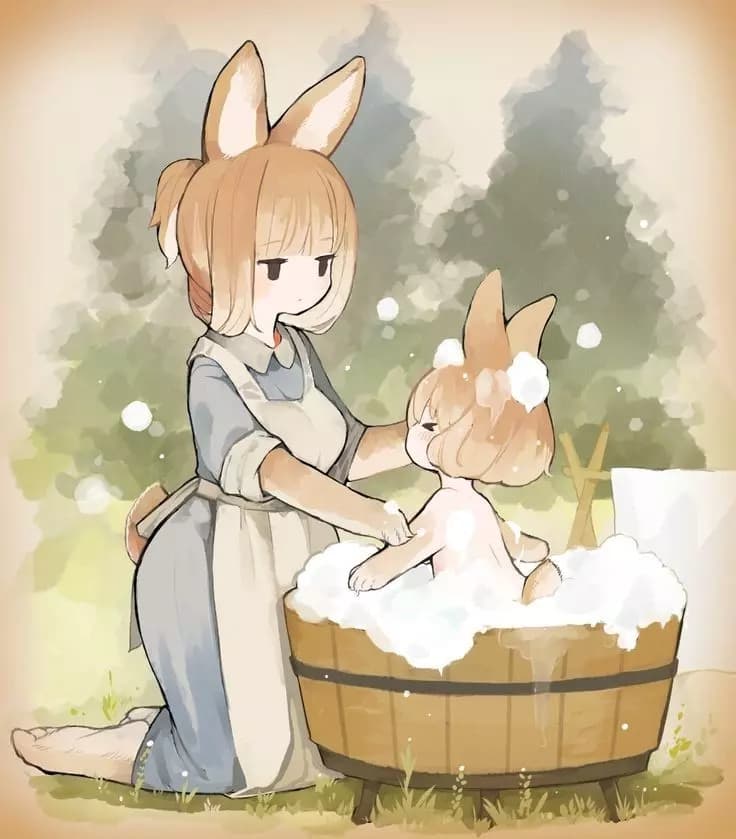 Family of rabbits in danger thumbnail