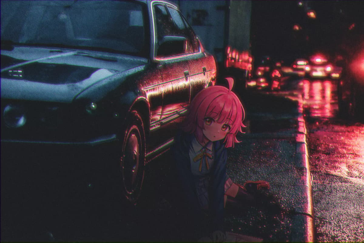 A girl next to her car thumbnail