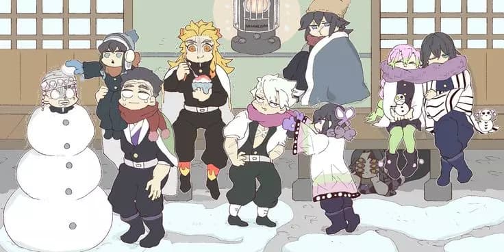 °Hashiras on a snowy day° {🌨️❄️☃️} thumbnail