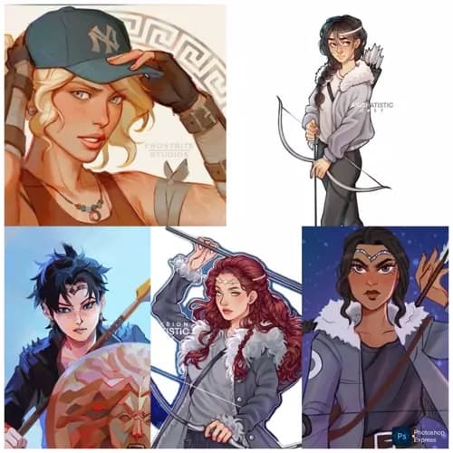 Annabeth, Bianca, Thalia, Artemis e Zoé thumbnail