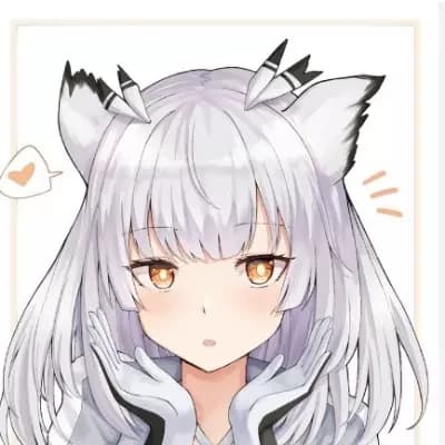 White cat girl thumbnail