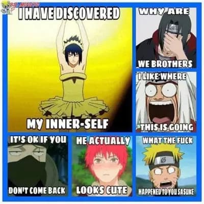 Sasuke in a Tutu ಠ⁠_⁠ಠ | Naruto, Sasuke, Itachi, Jiraiya, Sasori and Kakashi thumbnail
