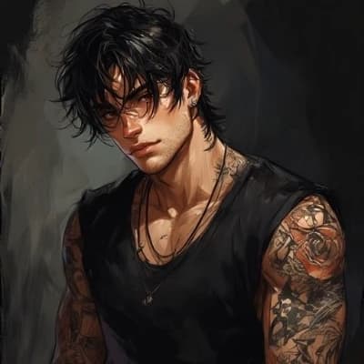 Older brother and tattoo artist Damián. thumbnail