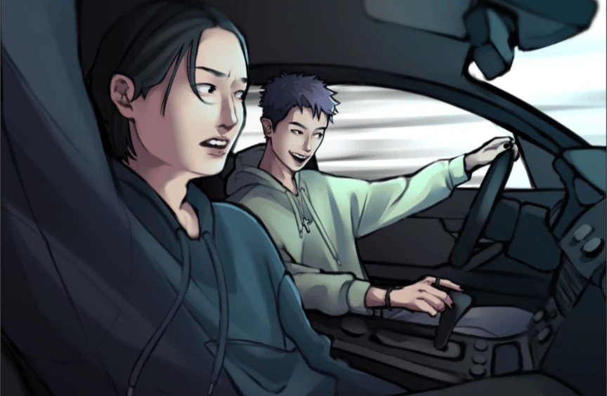 Nam-gyu and Thanos on a road trip with a child.  thumbnail