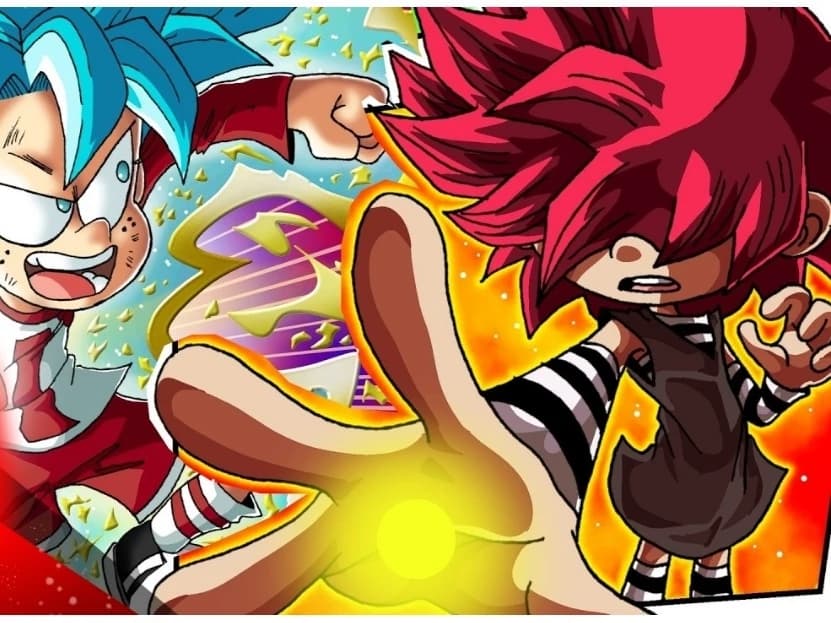 The loud home x dragón ball thumbnail
