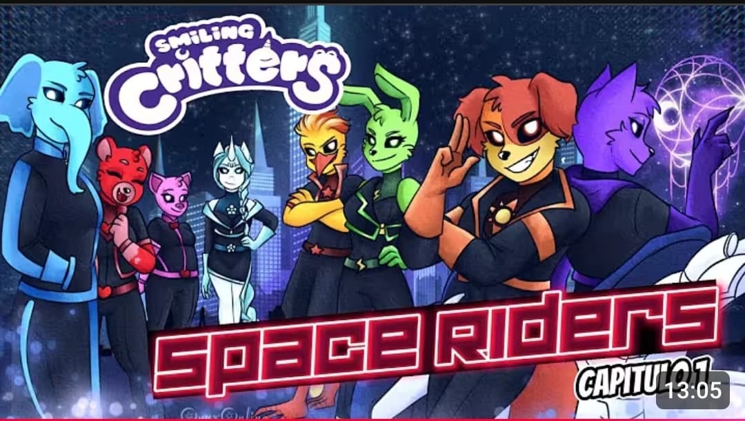 Smilling critters space riders thumbnail