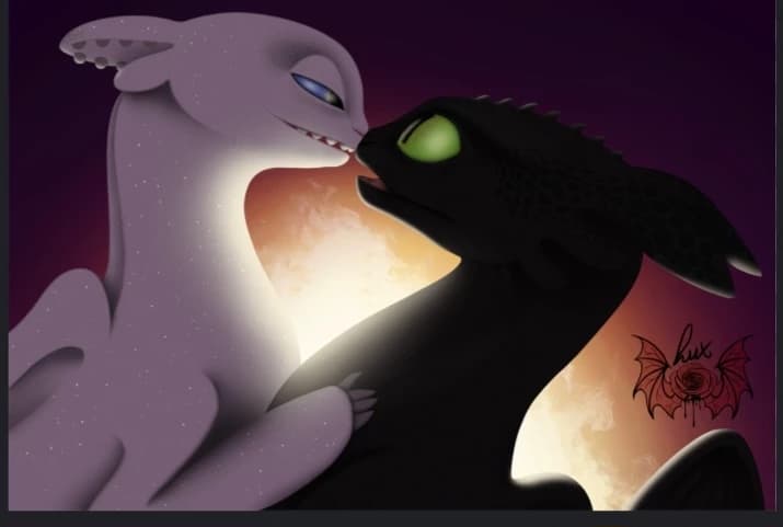 Toothless x Light Fury thumbnail