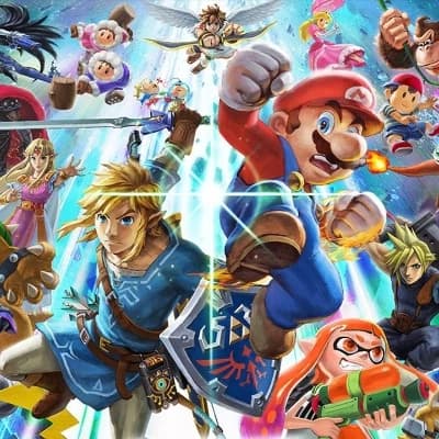 Super smash bros thumbnail