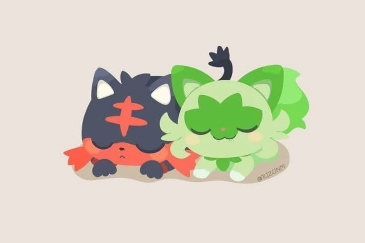 Litten and Spirigatito your two pokemon thumbnail