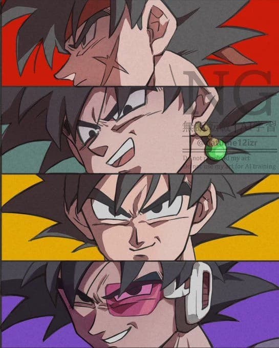 Bardock, Black goku, son goku , y Turles thumbnail