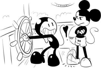 Bendy y Mickey mouse thumbnail