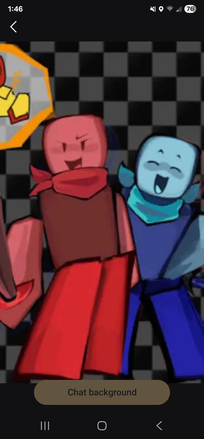 Red n, blue thumbnail