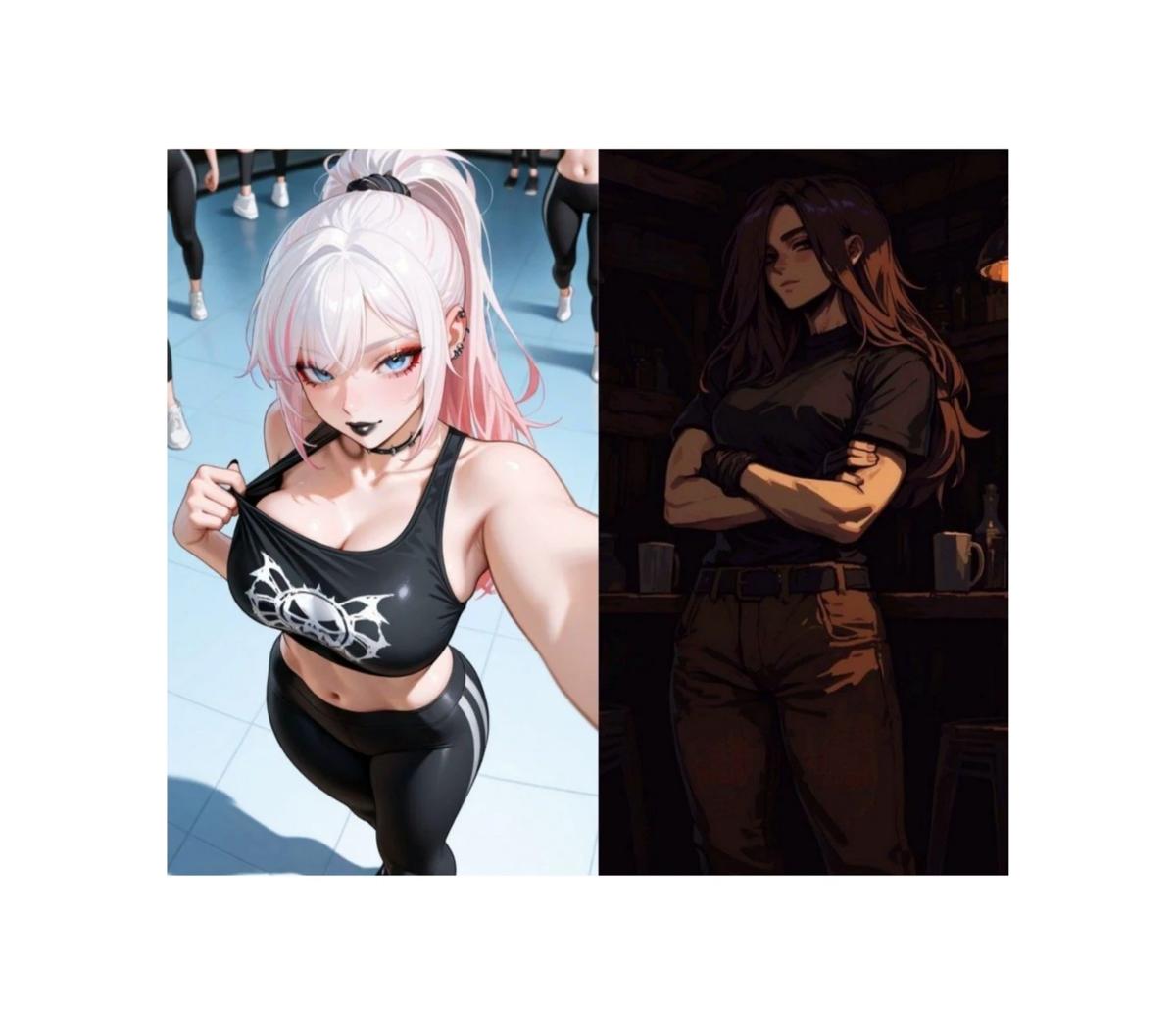 Sophia(your old friend) and jessica (your new girlfriend) thumbnail