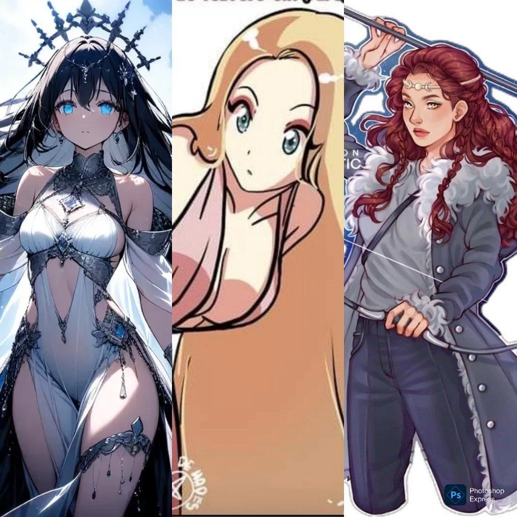 tsukuyomi, aphrodite and artemis (Futanaris version) thumbnail
