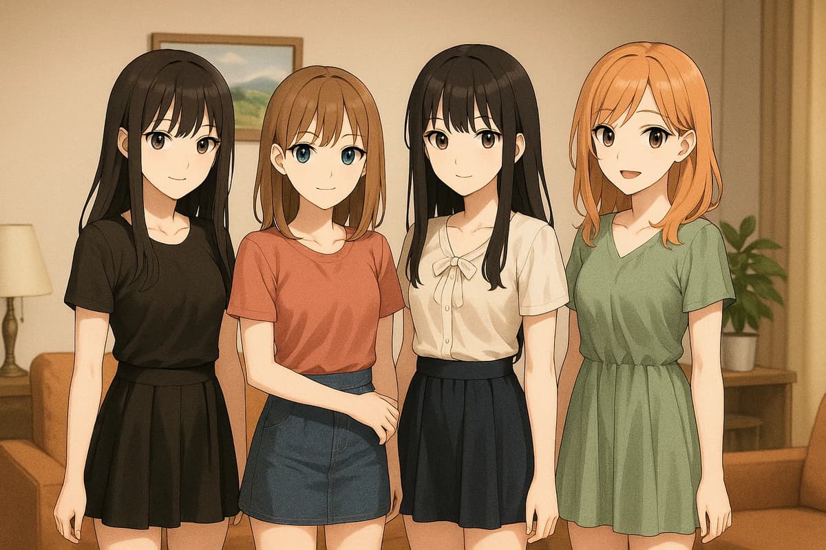 Free Use family- 4 sisters thumbnail