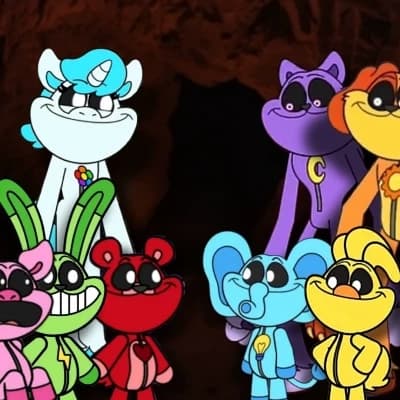 The smiling critters in the backrooms level 8 thumbnail
