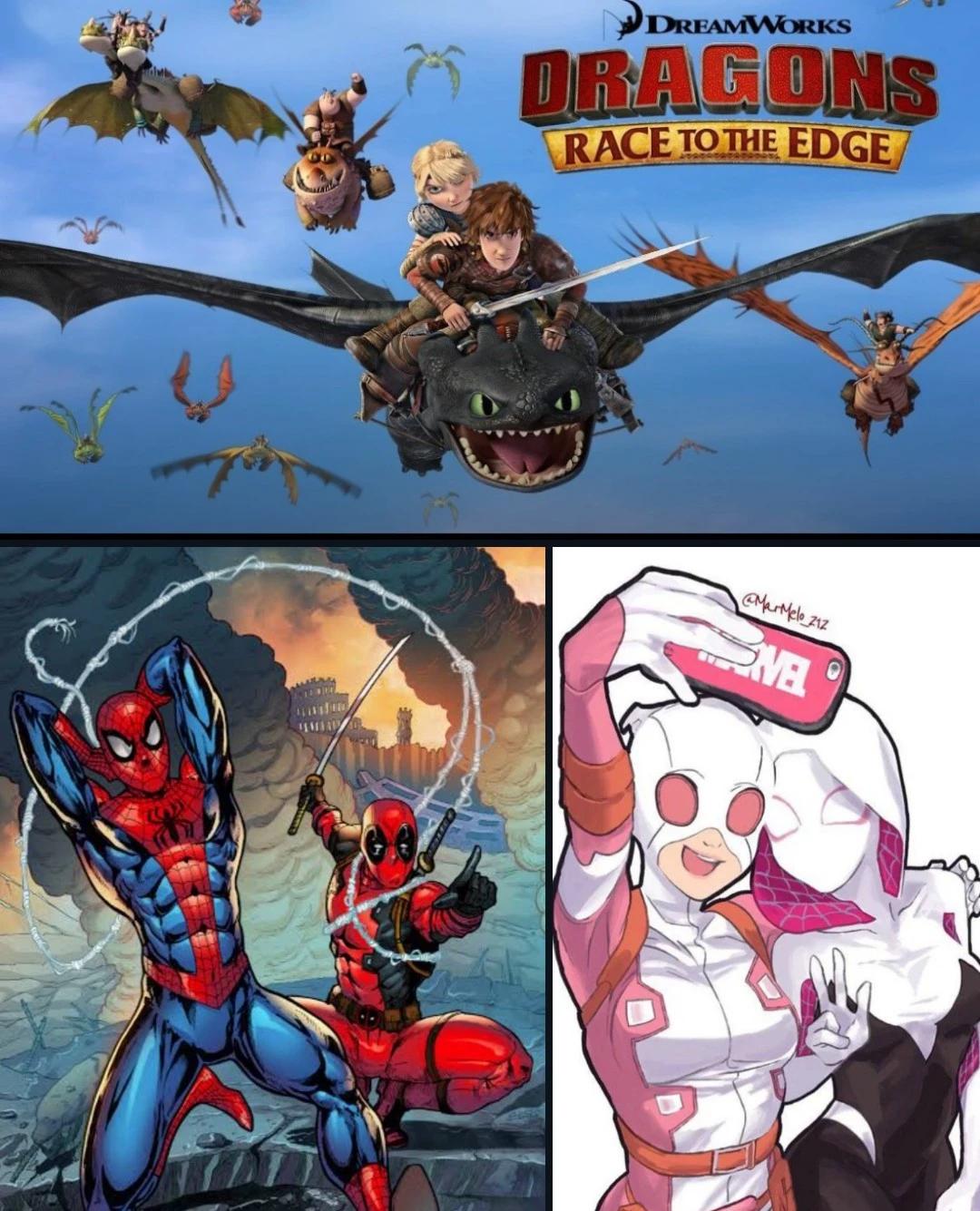 Watchers x how to train your dragon thumbnail