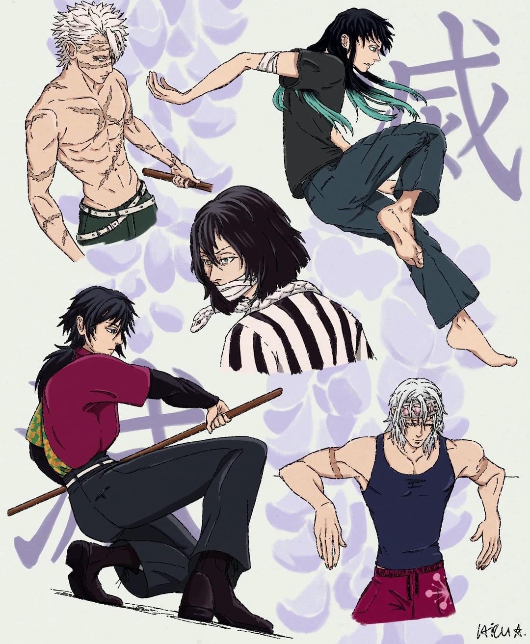 The hashiras - Demon Slayer au modern thumbnail