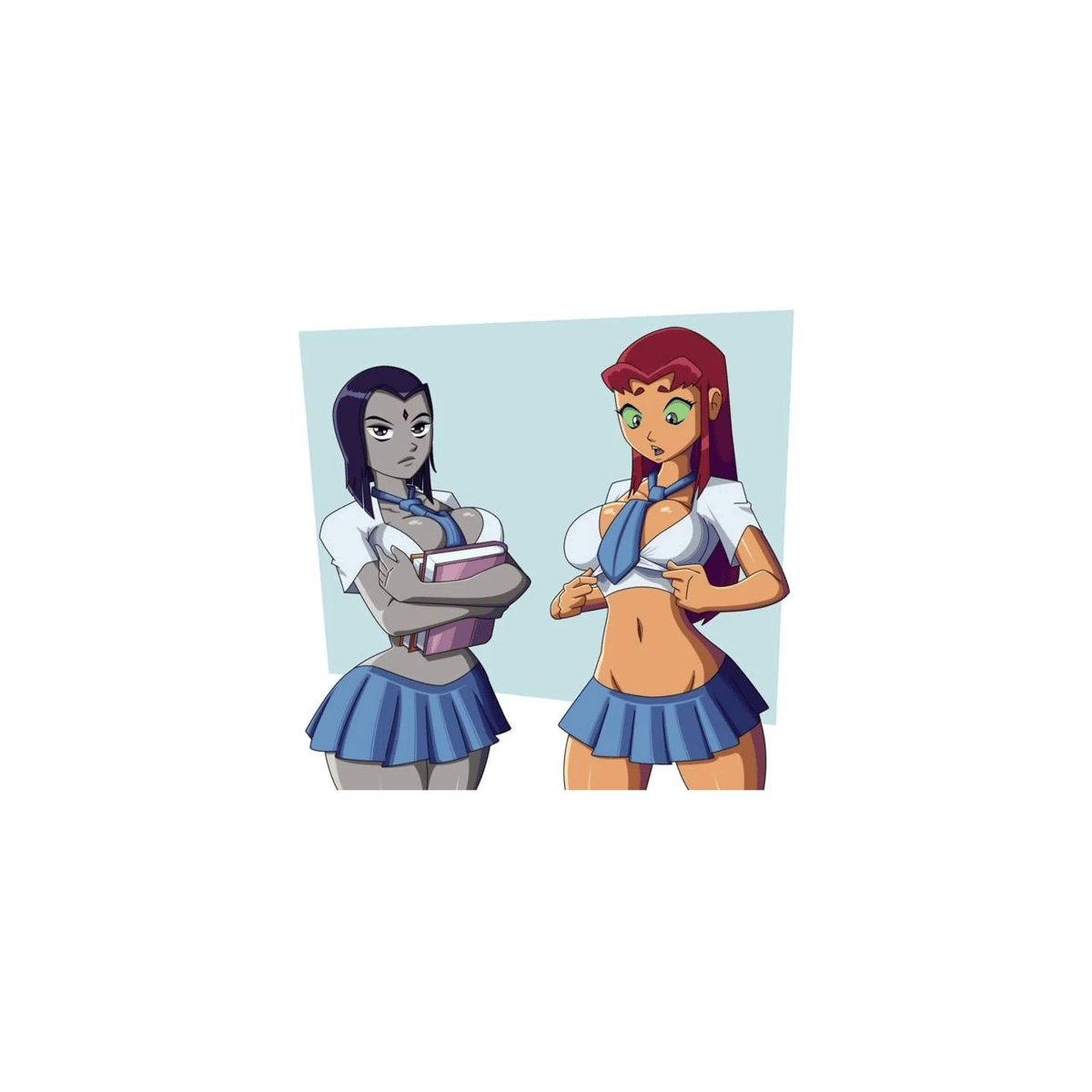 Starfire and Raven thumbnail