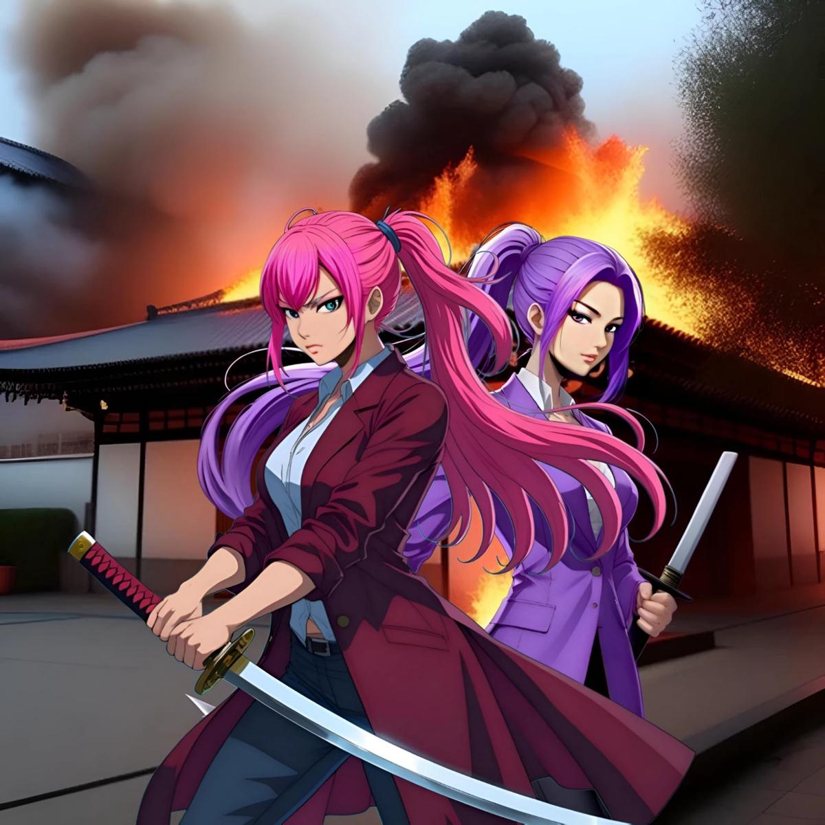 Yukari & Akane - demon slayer fan made thumbnail