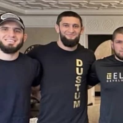 khamzat chimaev, khabib Numagomedov e islam makhachev thumbnail