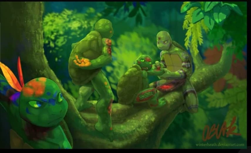 Mutant turtles live in the forest! thumbnail