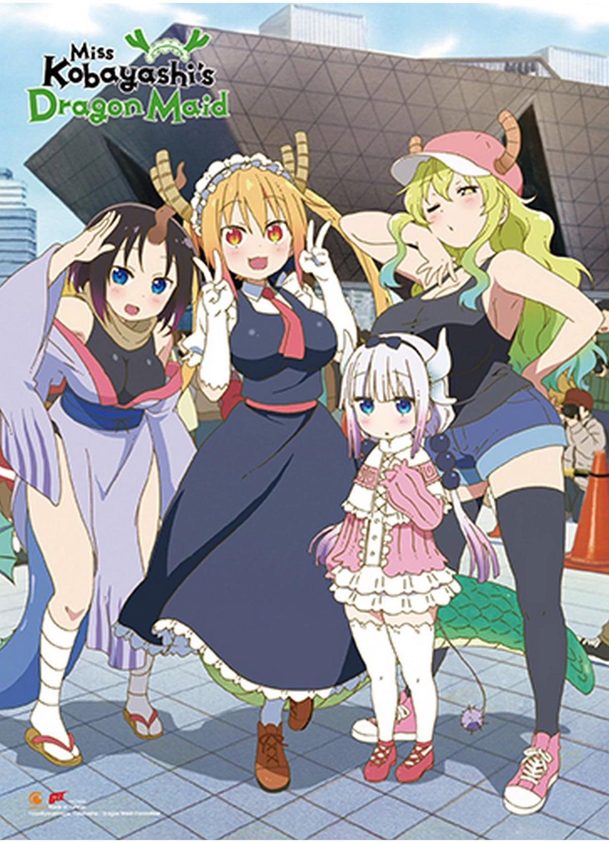 Tohru, Elma, Lucoa, llulu, Kanna, and Kobayashi thumbnail