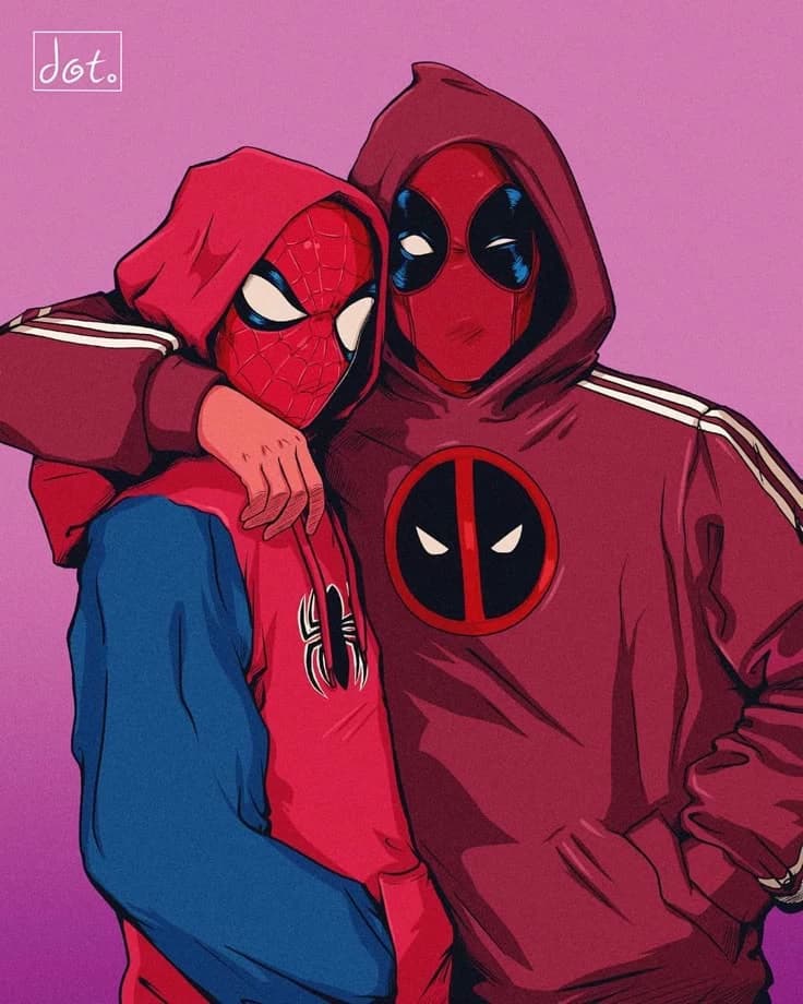 Deadpool and spider-man thumbnail