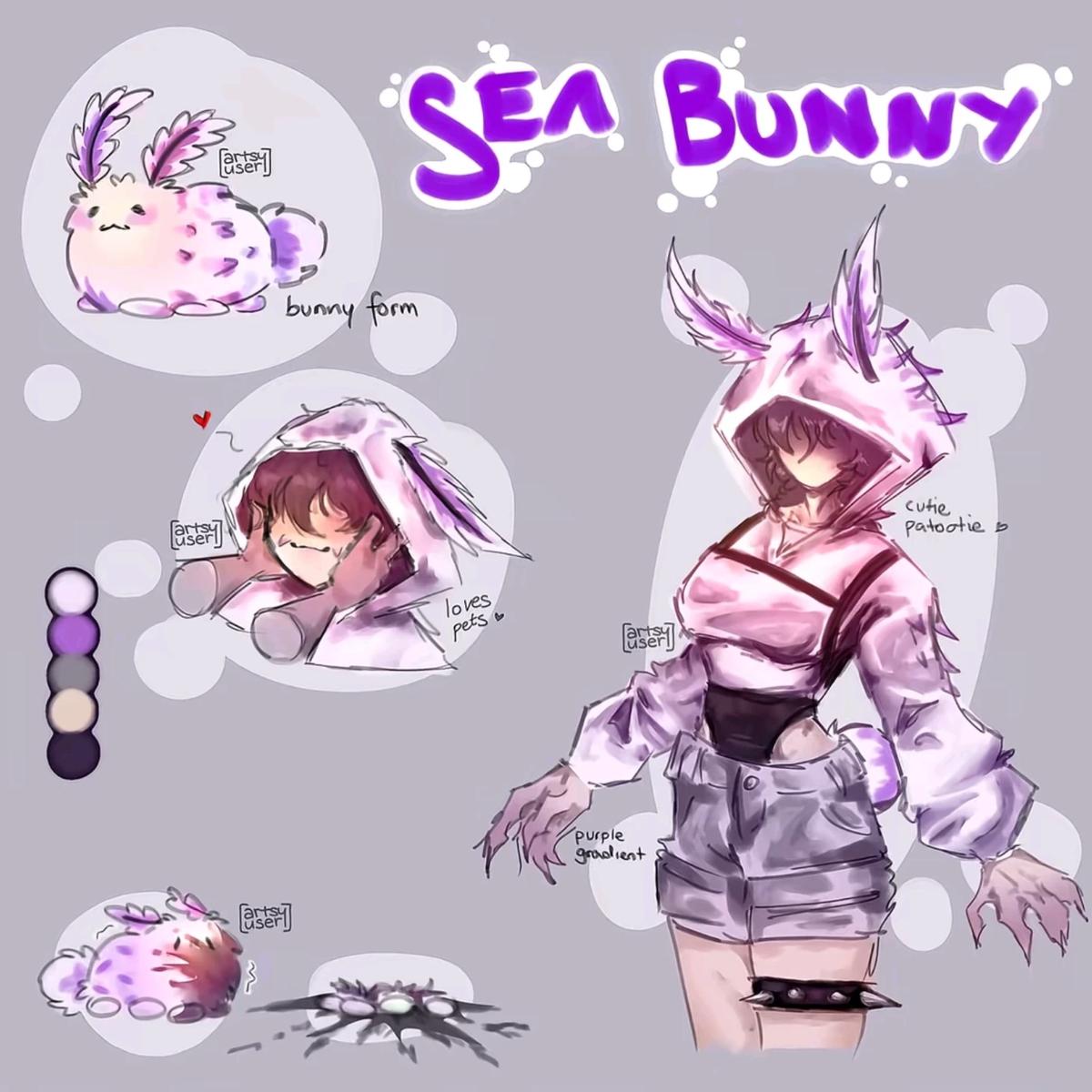 Ruby the deep sea bunny humanoid -pressure AU thumbnail