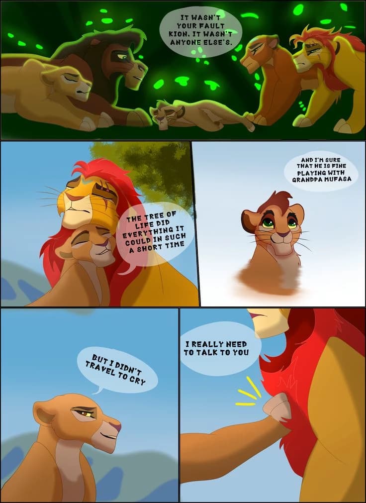 Rani and Kion and Kiara and Kovu and their puppies thumbnail
