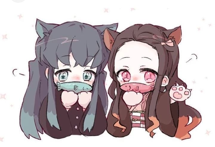 muichiro cat and nezuko cat thumbnail