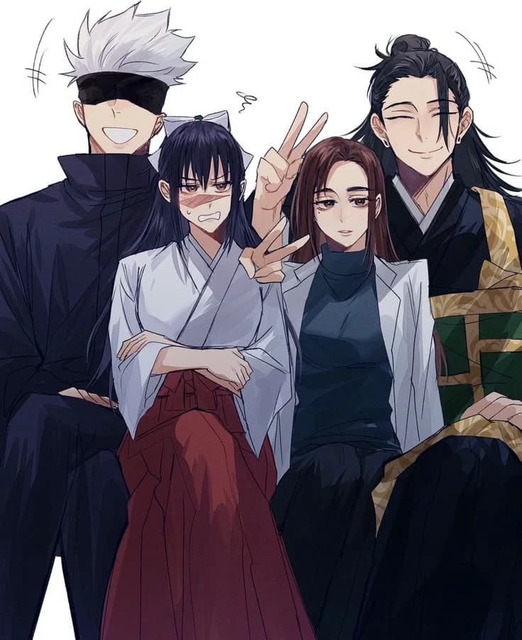 Gojo,Shoko,Geto y Utahime thumbnail